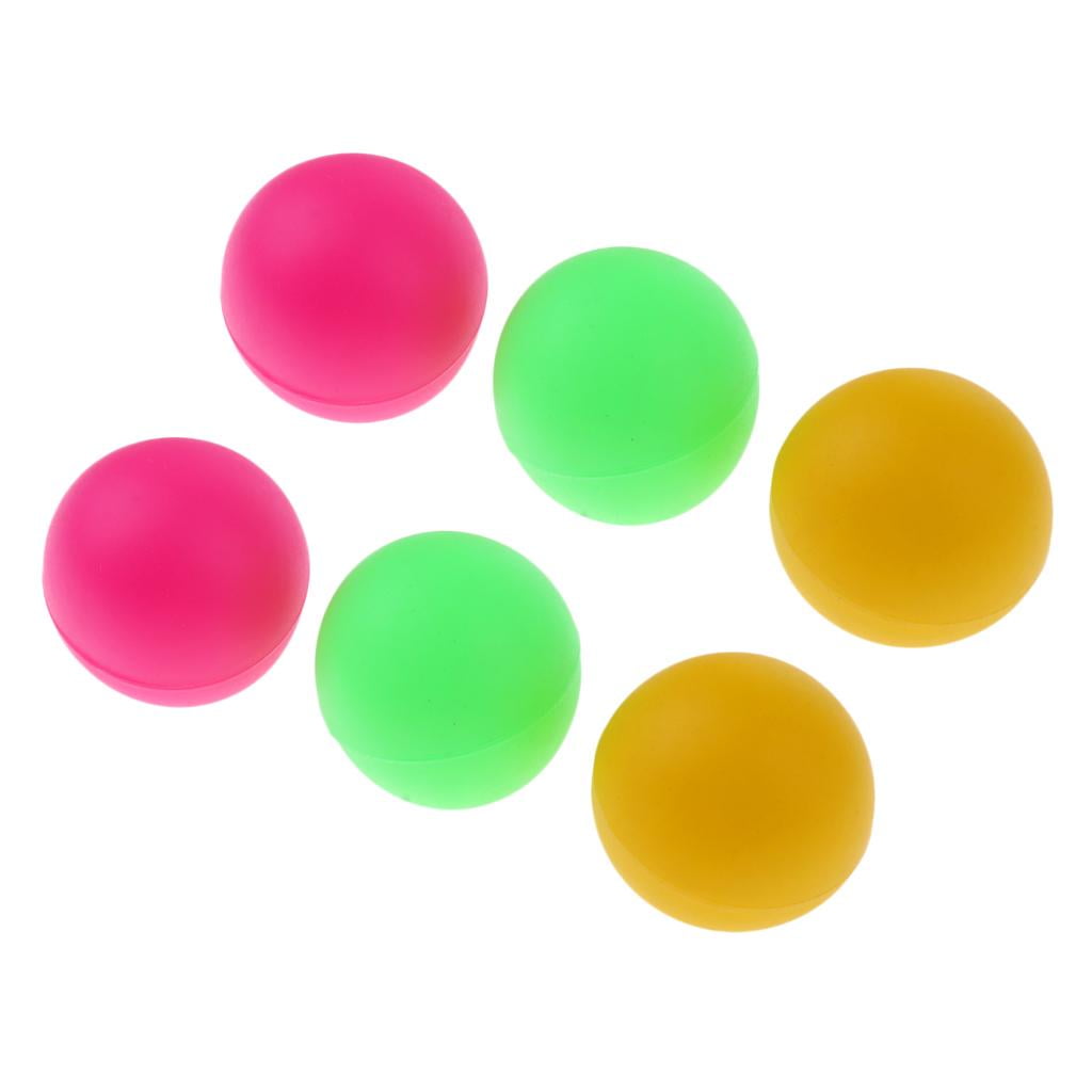 6pcs Mixed Color CAT BALLS Ping Pong Type A Plastic Beach Tennis Balls 