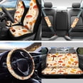 thumbnail image 2 of Yuyamidu Mushroom Auto Seat Covers Full Set of 13 with Steering Wheel Cover Seatbelt Shoulder Pad Fall Maple Leaves Trash Bin Rearview Mirror Cover Coasters Keychain Lipstick Holder Car Decor, 2 of 7