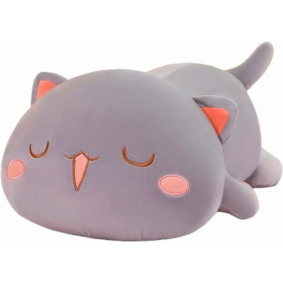 Cat Stuffed Animals, Soft Cat Plush Pillow Kawaii Kitten Stuffed Animal Toy Gifts for Kids Boys Girls Room Decor