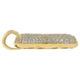 thumbnail image 2 of Auriga 10K Yellow Gold Cubic Zirconia Bubble Initial Letter X Charm Pendant for Women, 2 of 4