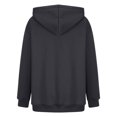 thumbnail image 6 of Women Hoodies Fleece Oversized Sweatshirt Drop Shoulder Long Sleeve Athletic Workout Pullover Y2K Clothes, 6 of 6