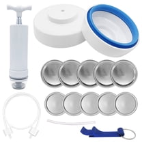 Vacuum Sealer Kit for Mason Jar, Sealer Set Compatible with FoodSaver Vacuum Sealers, Regular and Wide Mouth Mason Jar with Accessory Hoses