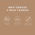 thumbnail image 4 of Ivory Pumpkin 3-Wick Scented Candle, 14.5 oz Glass Jar, 4 of 4