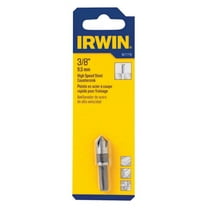 Irwin 3/8 in. Dia. High Speed Steel Countersink 1/4 in. Round Shank 1 pc.