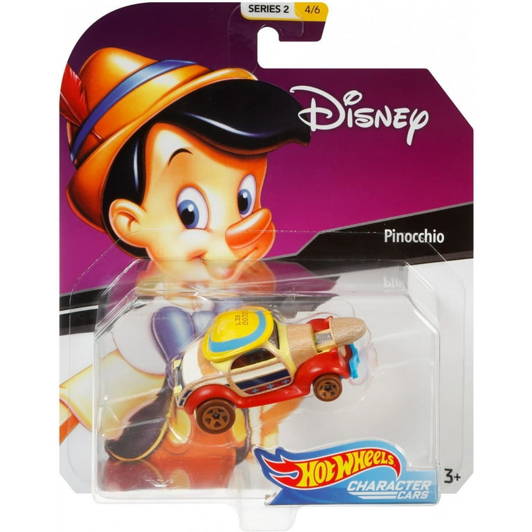 Hot Wheels Collector Disney Pinocchio Character Car Play Vehicle