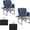 2 PCS Blue, variant on 2PCS Oversized Camping Directors Chair, Portable Folding Lawn Chairs for Adults Heavy Duty with Side Table, Outdoor Foldable Camp Chair with Pocket for Beach, Fishing,Picnic