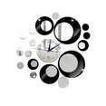 thumbnail image 1 of Toystoory DIY 3D extraíble pegatina espejo calcomanía arte Mural decoración del hogar reloj de pared Decoración del hogar Negro+Plata, 1 of 6