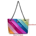thumbnail image 3 of Bolso de mano para mujer de la marca británica KURT GEIGER London con diseño de arcoíris, de gran capacidad, con diseño de ondas y cabeza de águila y pájaro, bolsos para mujer, 3 of 5