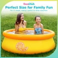 thumbnail image 3 of JLeisure Sun Club 17789 5' x 16.5" 3D Orange Inflatable Outdoor Backyard Kids Swimming Pool, 3 of 11