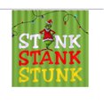 thumbnail image 4 of Mini Grinch Ornaments Grinch Ornaments Grinch Christmas Decorations Christmas Snowman Print Toilet Bathroom Mat And Shower Curtain Four-Piece Set, 4 of 7