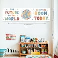 thumbnail image 4 of Koyal Wholesale Everyone Is Welcome Classroom Banner Sign for Teachers, Door, Wall Decor Boho Rainbow, 2-Pk, 4 of 5