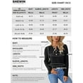 thumbnail image 5 of SURJDE Pull à Col Rond à Manches Longues en Tricot Léger Casual Fall Tops, 5 of 5