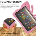 thumbnail image 3 of Cute Butterfly Case for Fire Max 11 Tablet (2023 Release, 13th Generation) & Google Pixel Android Tablet 11" - Shockproof Durable EVA Foam Case Lightweight Sturdy Hard Cover with View Kickstand, Pink, 3 of 6