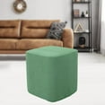 thumbnail image 4 of Housses de Repose-Pieds Carrées Ottoman Décoratives Housse de Tabouret Ottoman Lavable Verte, 4 of 8