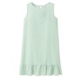 thumbnail image 2 of Vestido de mujer Vestido sin mangas con lunares Vestido sin mangas con volantes sueltos, Verde, L Noticed AP002113-27, 2 of 3