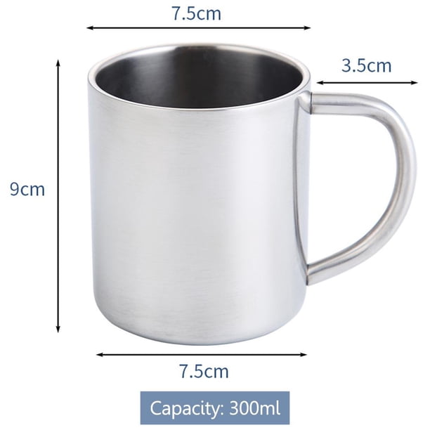 Taza de acero inoxidable 300ml Bebida al aire libre Taza de té Camping Drinkware Café Sywqhk Para Estrenar