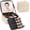 01-Plaid, variant on Travel Makeup Bag With LED Mirror, Cosmetic Train Case with Light up Mirror, Portable Makeup Artist Organizer Bag with Adjustable Dividers, Makeup Brush Holder Storage, Black