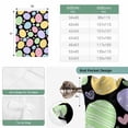 thumbnail image 6 of Easter Eggs Tie Up Curtains for Windows, Adjustable Balloon Window Shades, Cute Colorful Farmhouse Love Black Kitchen Window Treatments Farmhouse Short Curtains with Rod Pocket 42"x45", 6 of 8