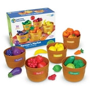 Learning Resources Farmers Market Color Sorting Set, Play Food, Baby Toys Ages 18 Months+