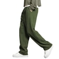 thumbnail image 4 of Men's Casual Baggy Sweatpants Elastic Drawstring Waist Wide Leg Lounge Pants Streetwear with Pockets,3XL, 4 of 7