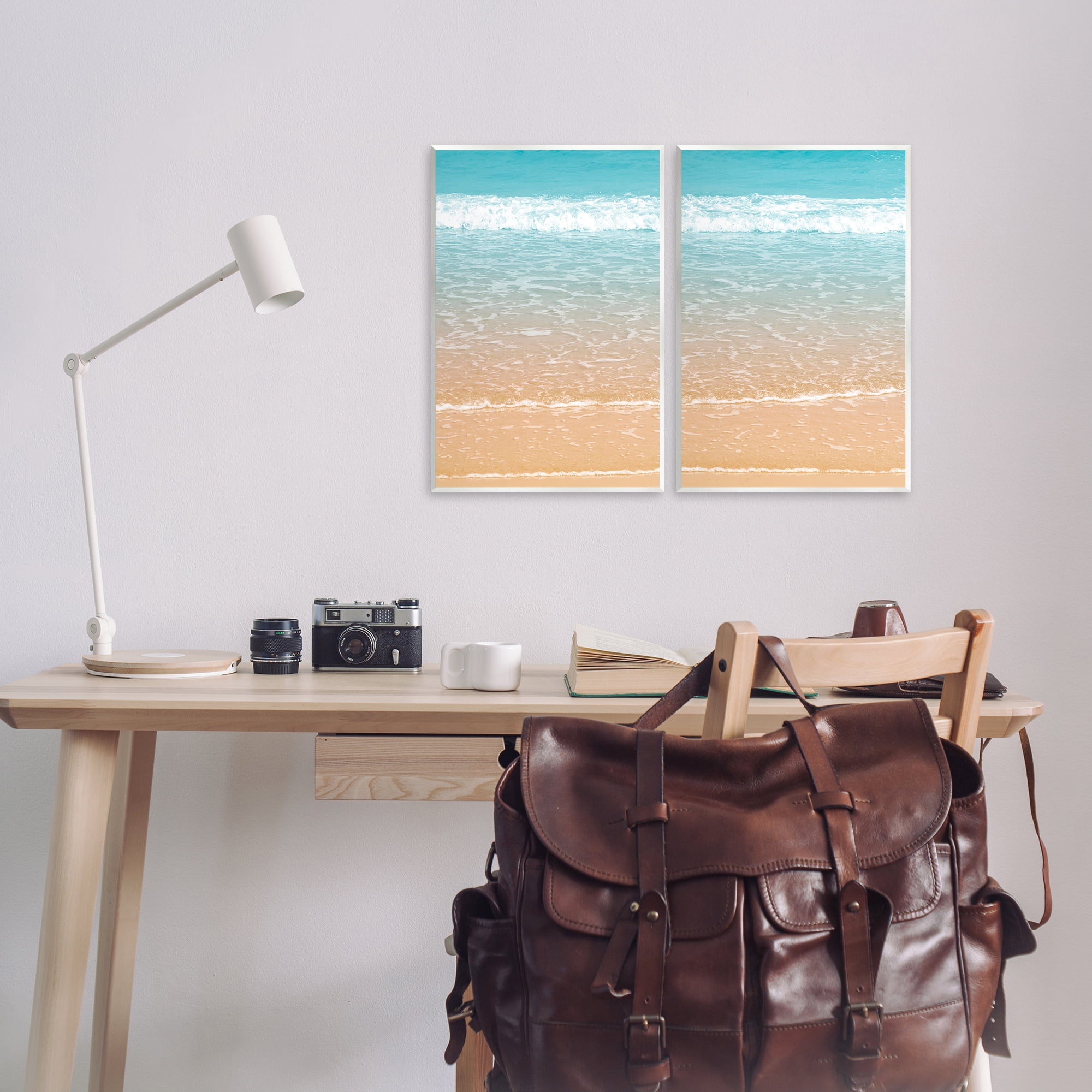 Stupell Industries Vivid Calming Beach Views Nautical & Beach Photography Unframed Art Print Wall Art, 13 x 19, Set of 2