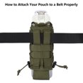 thumbnail image 6 of BASSDASH MOLLE Water Bottle Holder Pouch with Shoulder Strap Modular Bag for Fishing Hunting Hiking Travel Outdoor Activities, 6 of 7