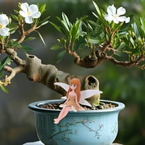 FRCOLOR 3pcs Fairy Figurine Sitting Fair Figurine Garden Decor For Outside Lawn Fairy Ornament Plastic Fairy Sculpture Garden Fairy Statue