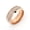 Rose gold, variant on Double Row Titanium Steel Ring Electroplated European Ring Durable Individually Packed Ring Stylish Band for Everyday
