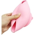 thumbnail image 3 of 1set Silicone Baby Feeding Bowl Set Baby Learning Dishes Suction Bowl Set Wood Spoon Non-Slip Pink, 3 of 6