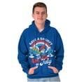 thumbnail image 5 of Retro Smurfs Cartoon 4th of July Hoodie Sweatshirt Women Men Brisco Brands M, 5 of 6