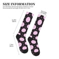 thumbnail image 2 of Lsque Pink Groovy Disco Ball Pattern Sport Compression Socks for Men & Women 15-20 mmHg Knee High Nurse Pregnant Running Medical and Travel Athletic, 2 of 6