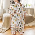 thumbnail image 3 of Lotusprinthandmade Corgi Dog Christmas All-over Print Satin Short-Sleeve Pajamas Set (No Pocket) (4XL), corgi dog pajamas, corgi dog christmas sleepwear, 3 of 7