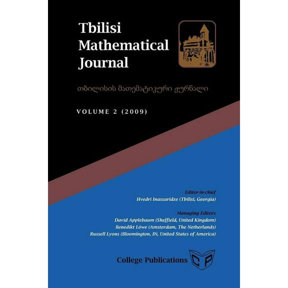 Tbilisi Mathematical Journal Volume 2 (2009) (Paperback)