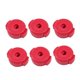 thumbnail image 2 of 6 piezas de tuercas de liberación rápida para tambor, piezas de kit de batería, reemplazo de hebilla de fijación profesional, tuerca de instalación, Rojo, 2 of 8