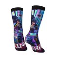 thumbnail image 4 of Ninjago Adult Socks Casual Tube Socks Durable Comfort Calf Socks Soft Elastic Crew Socks 2 Black-1, 4 of 9