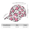 thumbnail image 2 of Pofeuu Rose Flowers Print Adult Adjustable Embroidered Graphic Baseball Hat for Men and Women, 2 of 6