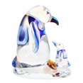 thumbnail image 1 of EXHUMKY Escultura De Cristal Pingüino Azul Para Y Recibidor Con Brillo Y Elegancia, 1 of 8
