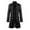 Black, variant on IROINNID Mens Trench Coat Casual Gothic Coat Medieval Standing Collar Court Clothing Standing Collar Retro Outwear,Black