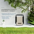 thumbnail image 4 of Hearth & Harbor Zero Gravity Chair Set of 2, Outdoor Lounge Chair Set of 2 with Cup Holder, Beige, 4 of 8