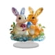 thumbnail image 2 of Adorno de mesa de de Pascua, Panel acrílico, decoración del hogar, regalo, estatua de conejo, estatuilla coleccionable para estantería de Fes, 2 of 8