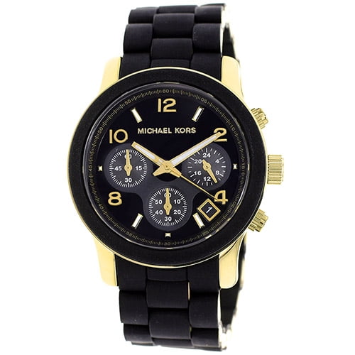 michael kors watches black strap