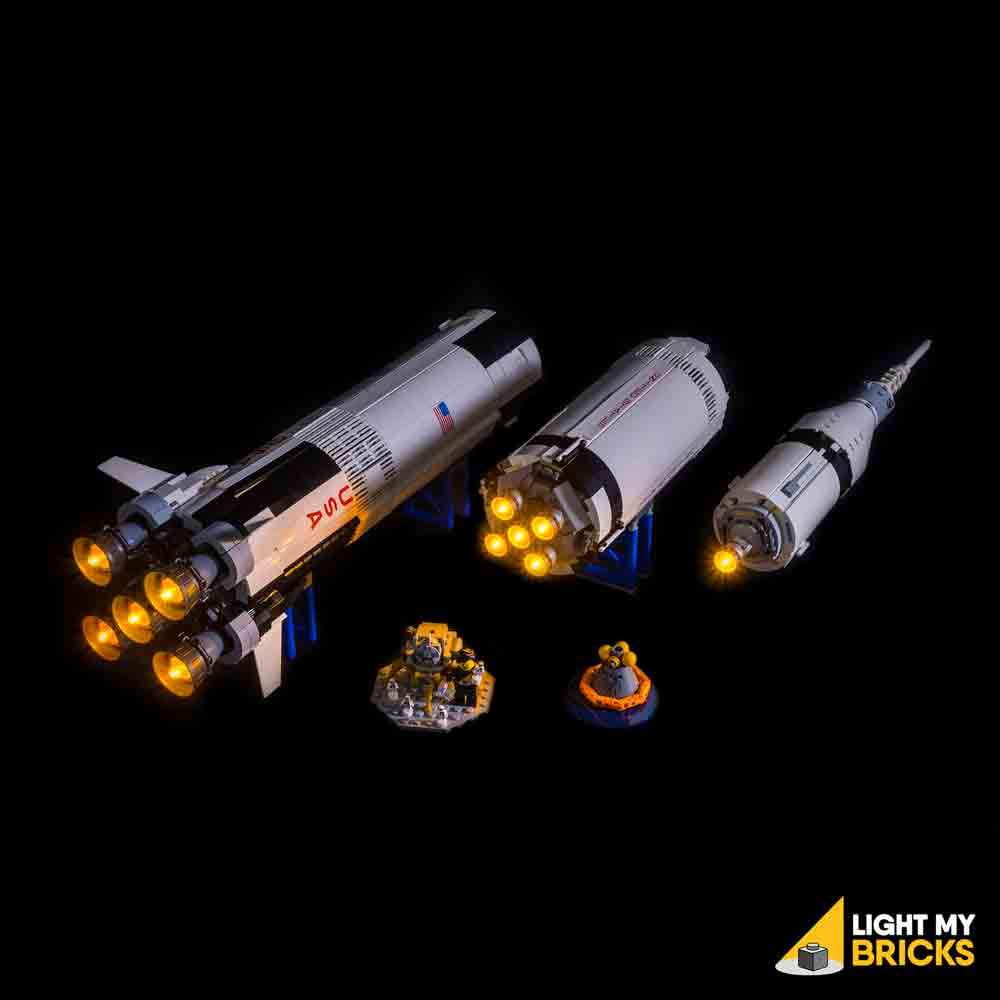 LED Light Set Compatible with Lego 21309 RAVPump LED Lighting Kit for NASA Apollo Saturn V Blocks Model Lego Set not Included