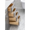 thumbnail image 5 of Water Creation Palace 72" Wood Double Bathroom Vanity in Gray and Satin Gold, 5 of 9