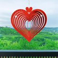 thumbnail image 4 of Décor de Jardin 3d Extérieur Intérieur Extérieur Liquidation Attrape-Vent Cœur d'Amour Rouge, 4 of 5