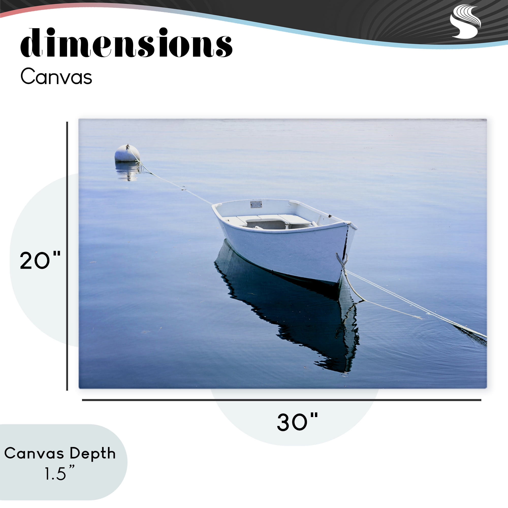 Stupell Industries Boat Tied to Dock Canvas Wall Art, design by JLM Photographs