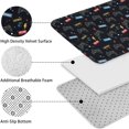 thumbnail image 5 of Black Controllers Games Labels Black Pattern Bathroom Rugs Sets 3 Piece,Toilet Cover Set,Absorbent Non Slip Bathroom Mats Sets with U-Shaped Contour Rug Toilet Rug Set, 5 of 5