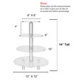 thumbnail image 4 of Soporte para tartas Jusalpha con forma de torre redonda acrílica de 4 niveles, 4 of 9