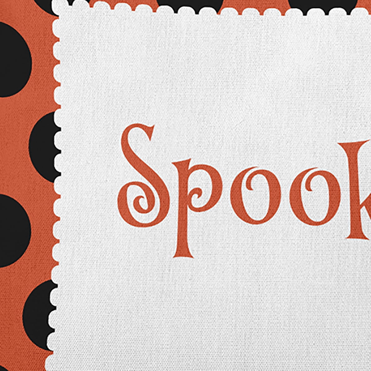 20" x 20" Simply Daisy Halloween Spooky Dots Polyester Indoor/Outdoor Pillow, Harvest Orange Qty 1