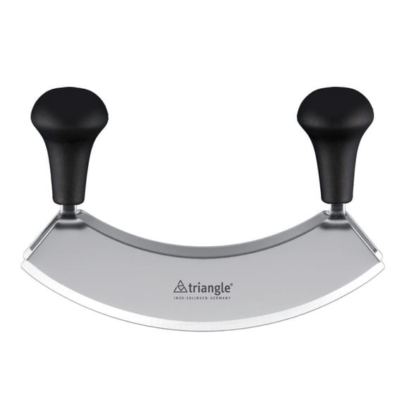 Cuchillo para picar triangular de acero inoxidable de 7 pulgadas con doble hoja
