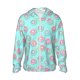 thumbnail image 1 of Balery Colorful Sweet Donuts Sudadera ligera de manga larga con capucha y protección solar UPF 50+ para hombre y mujer, ideal para pesca y running-X-Large, 1 of 7